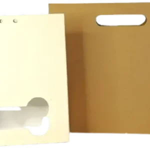 Con manija troquelada